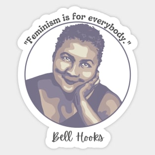 Bell Hooks Portrait and Quote Sticker